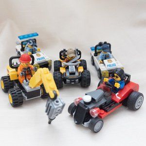 Lego City Car with Minifigure | Set of 5 | Toys & Collection Display